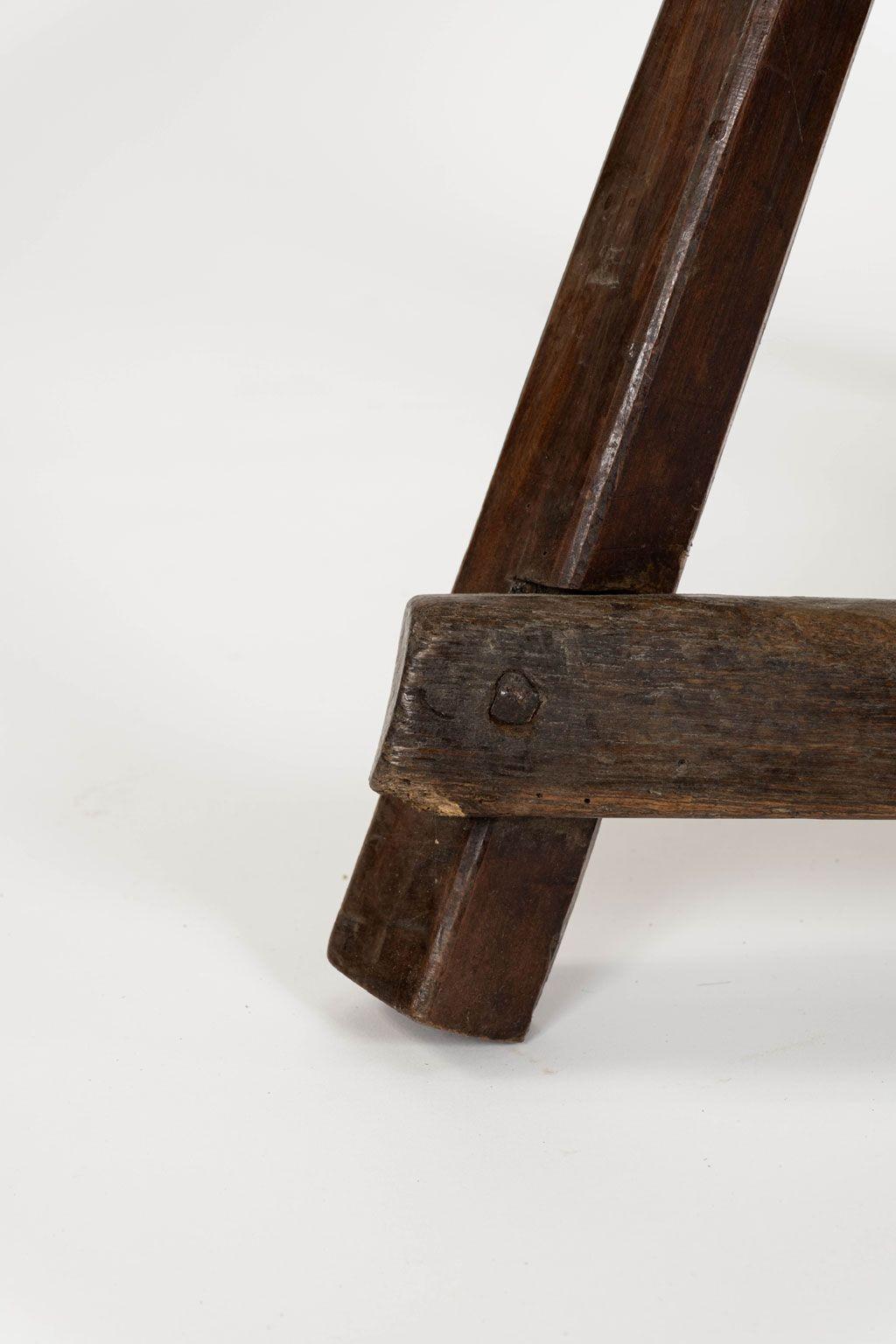 Wood Pair of Rustic Alpine Chairs For Sale