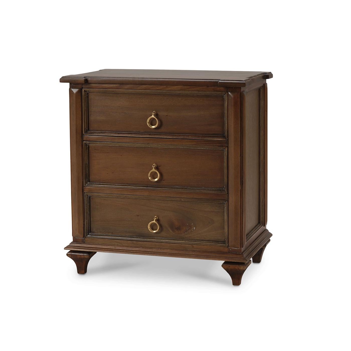 Indonesian Pair of Rustic European Nightstands For Sale