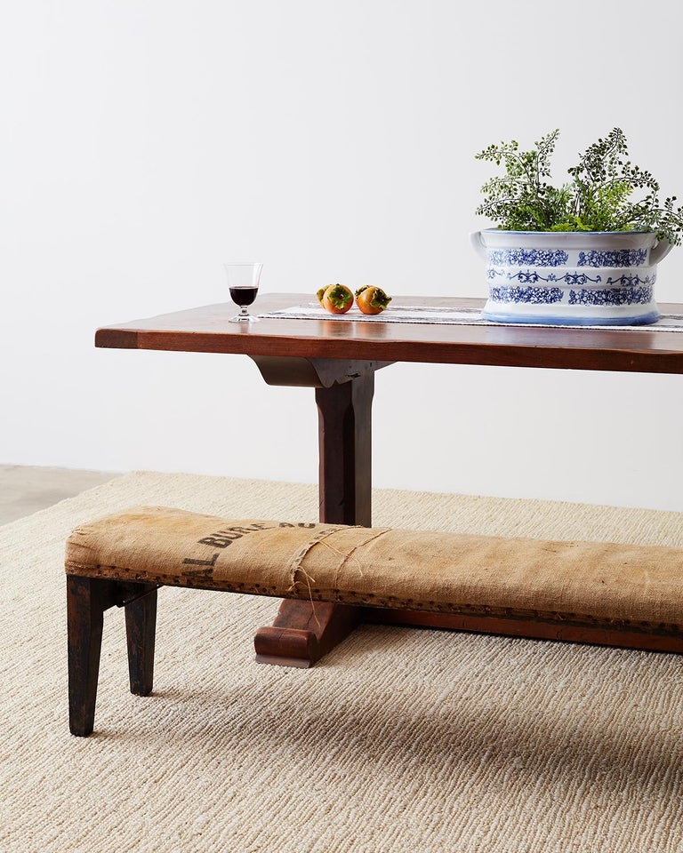 Pair Of Rustic French Farmhouse Bench Seats For Sale At