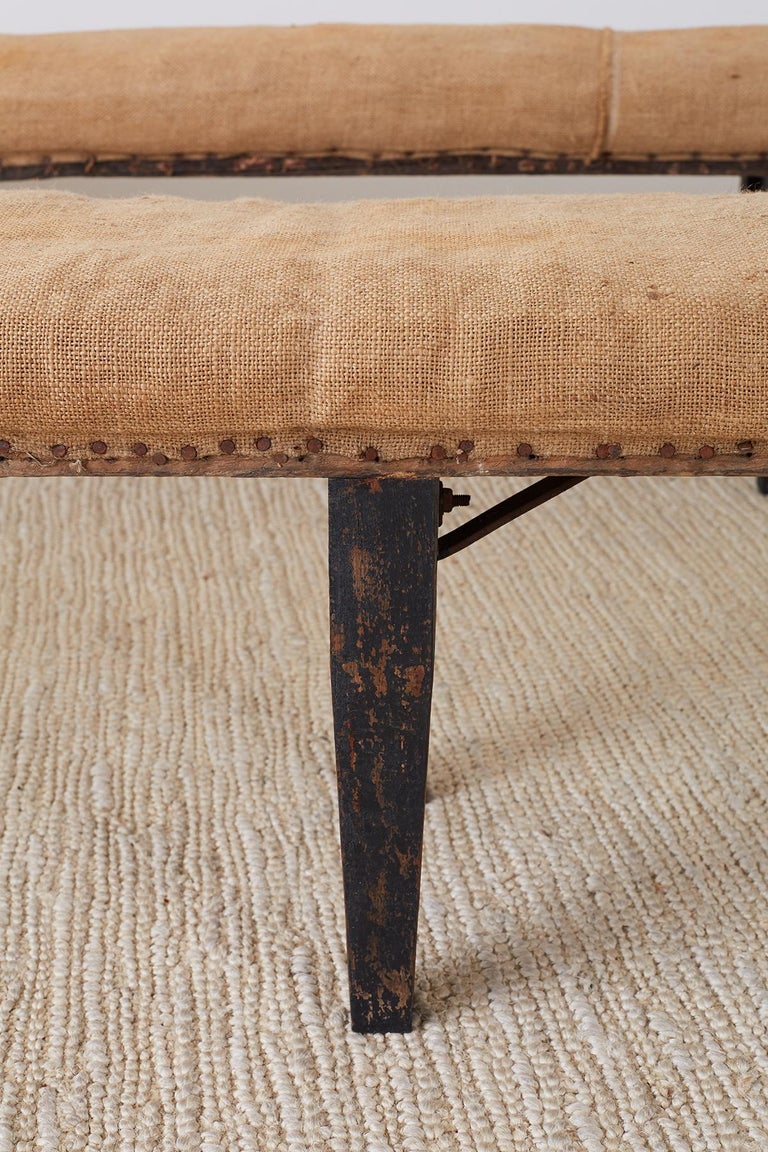Pair of Rustic French Farmhouse Bench Seats at 1stDibs