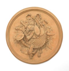 Pair of Rustic French Resin Wall Plaques