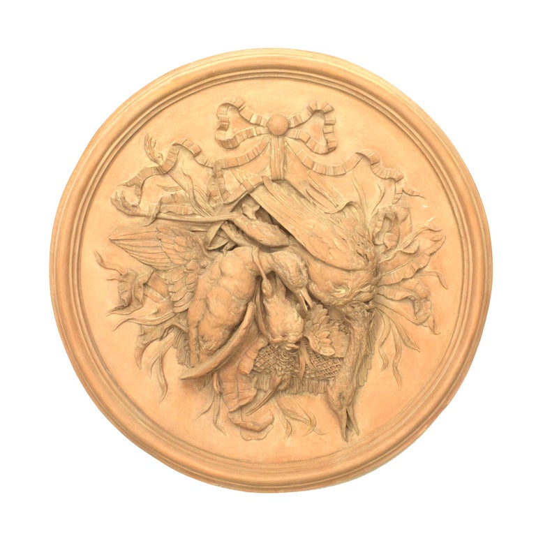 Pair of Rustic French Style Resin Wall Plaque For Sale at 1stdibs