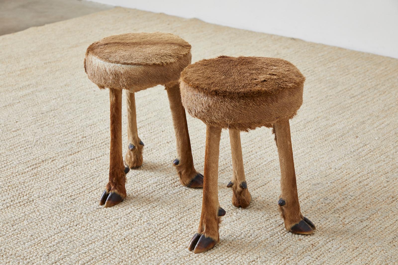 animal leg stools
