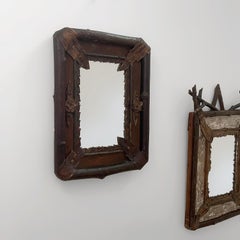 Pair of Rustic French Wall Mirrors