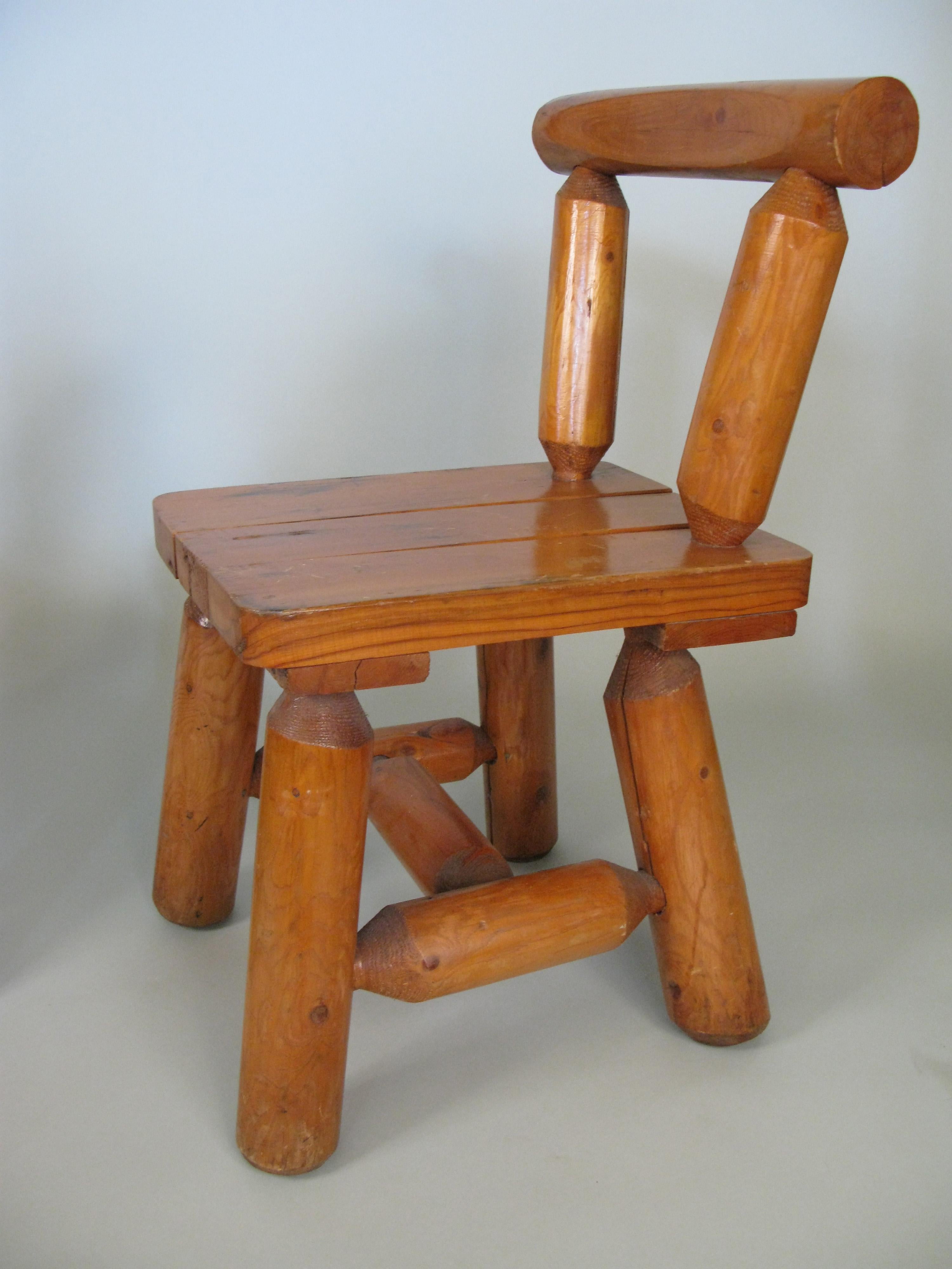Adirondack Pair of Rustic Log Chairs