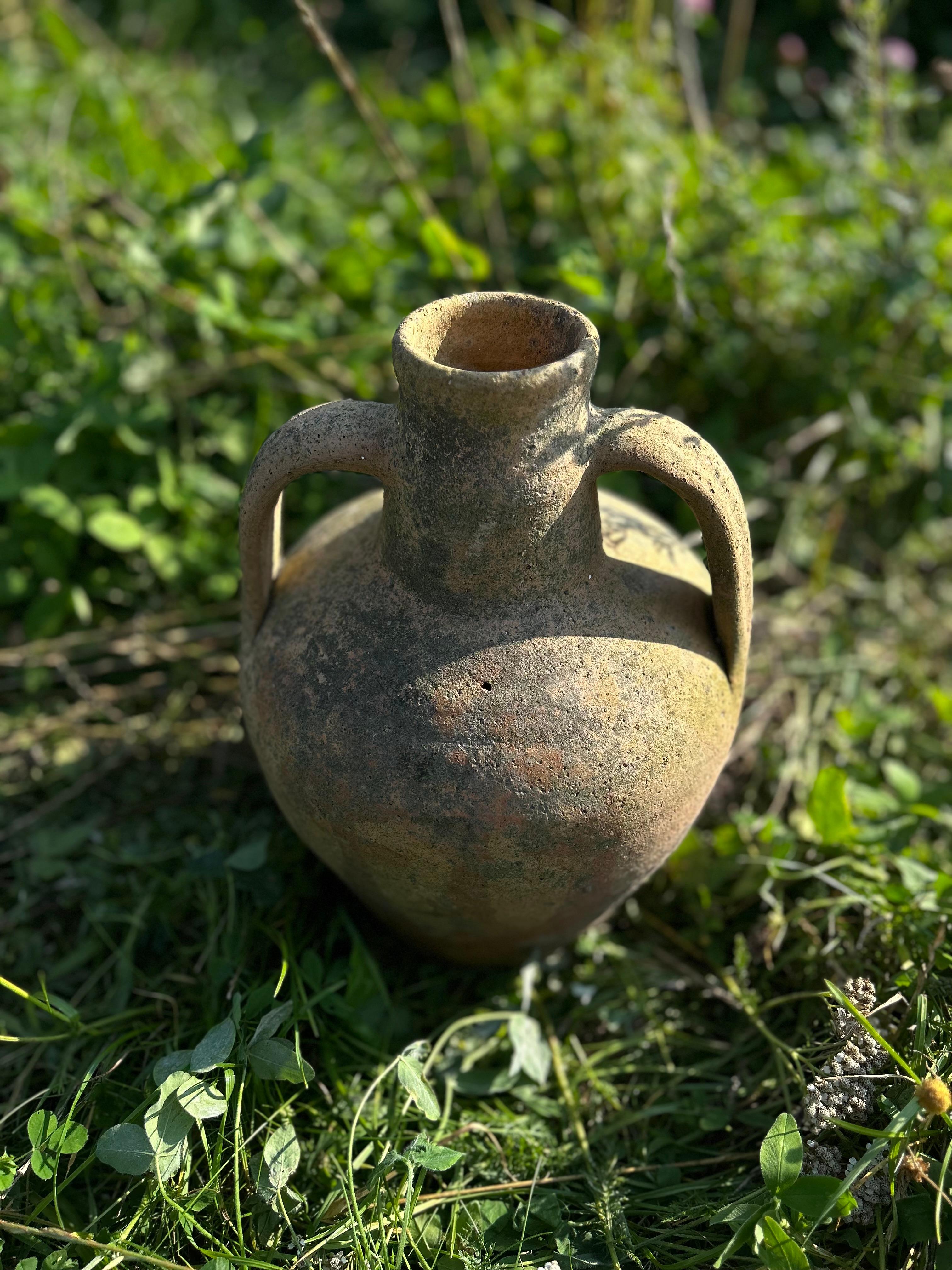 Pair of Rustic Mediterranean Terracotta Olive Jars 1900’s For Sale 6