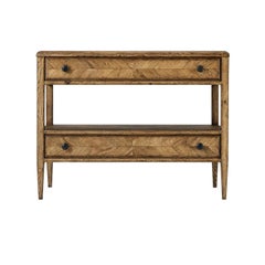 Paar Nachttische aus Eiche Rustikal