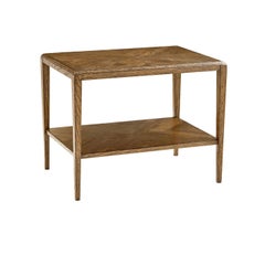 Pair of Rustic Oak Two-Tier Side Tables