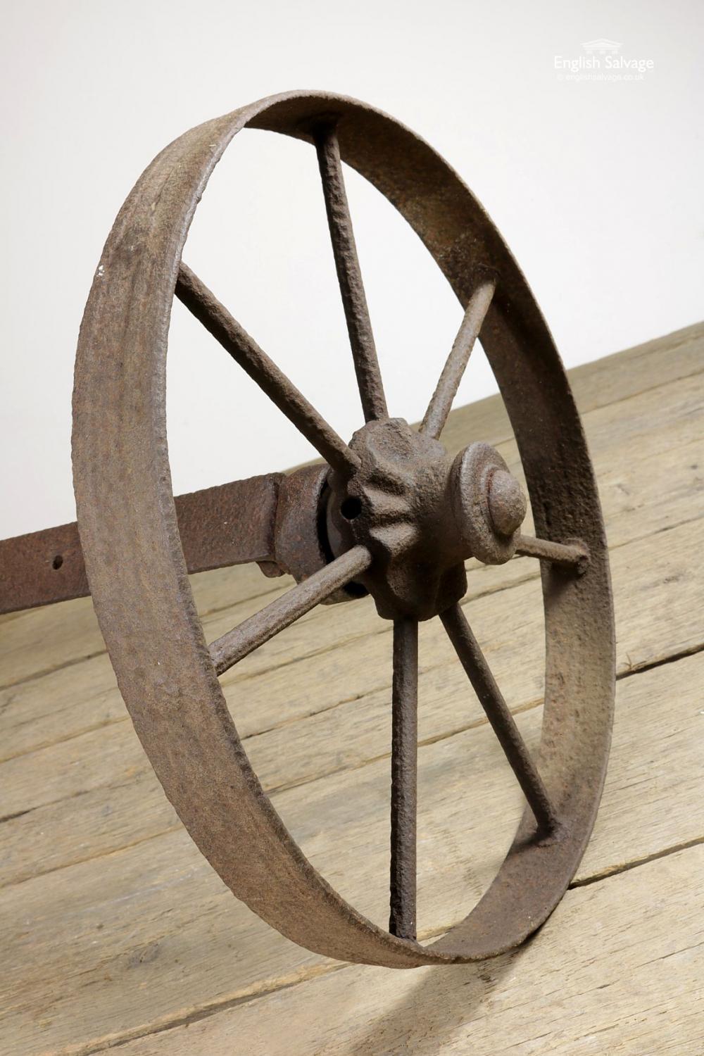 antique iron wheel