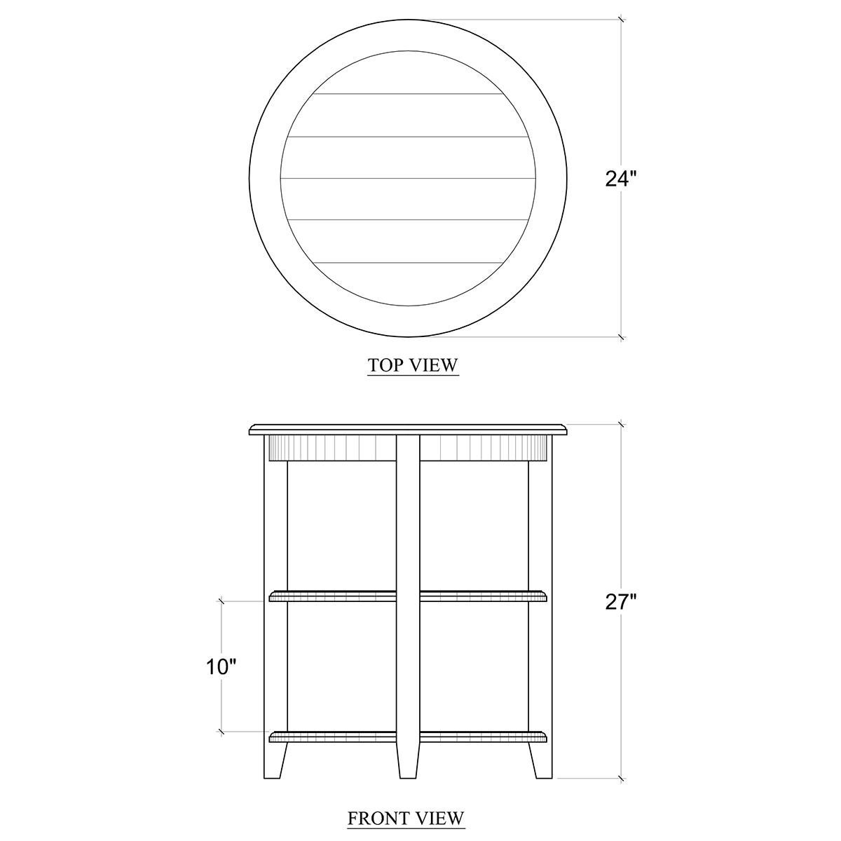 Bois Paire de tables d'appoint rondes rustiques peintes en blanc en vente