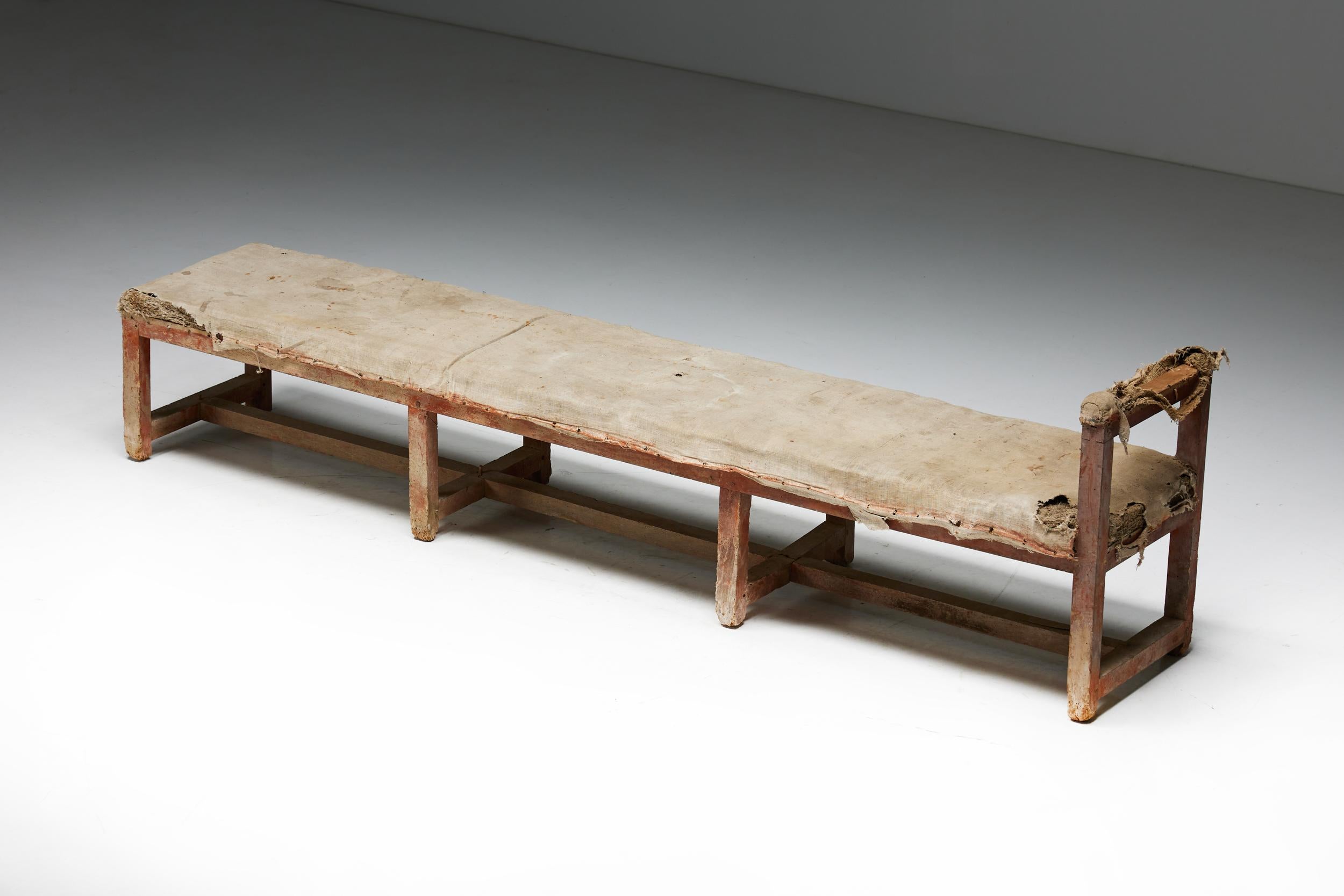 Pair of Rustic Travail Populaire Benches, France, 19th Century For Sale 11