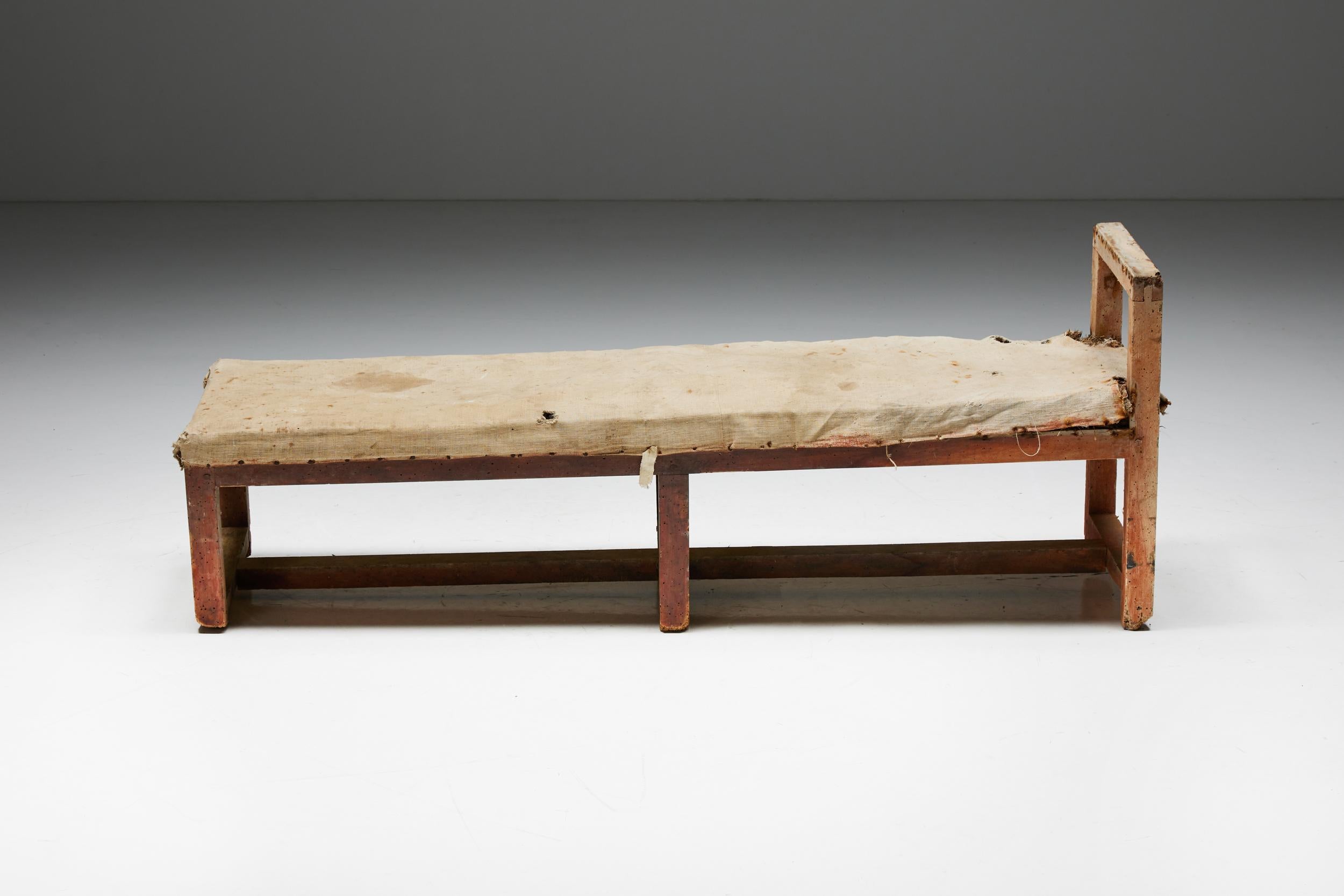 Pair of Rustic Travail Populaire Benches, France, 19th Century For Sale 1