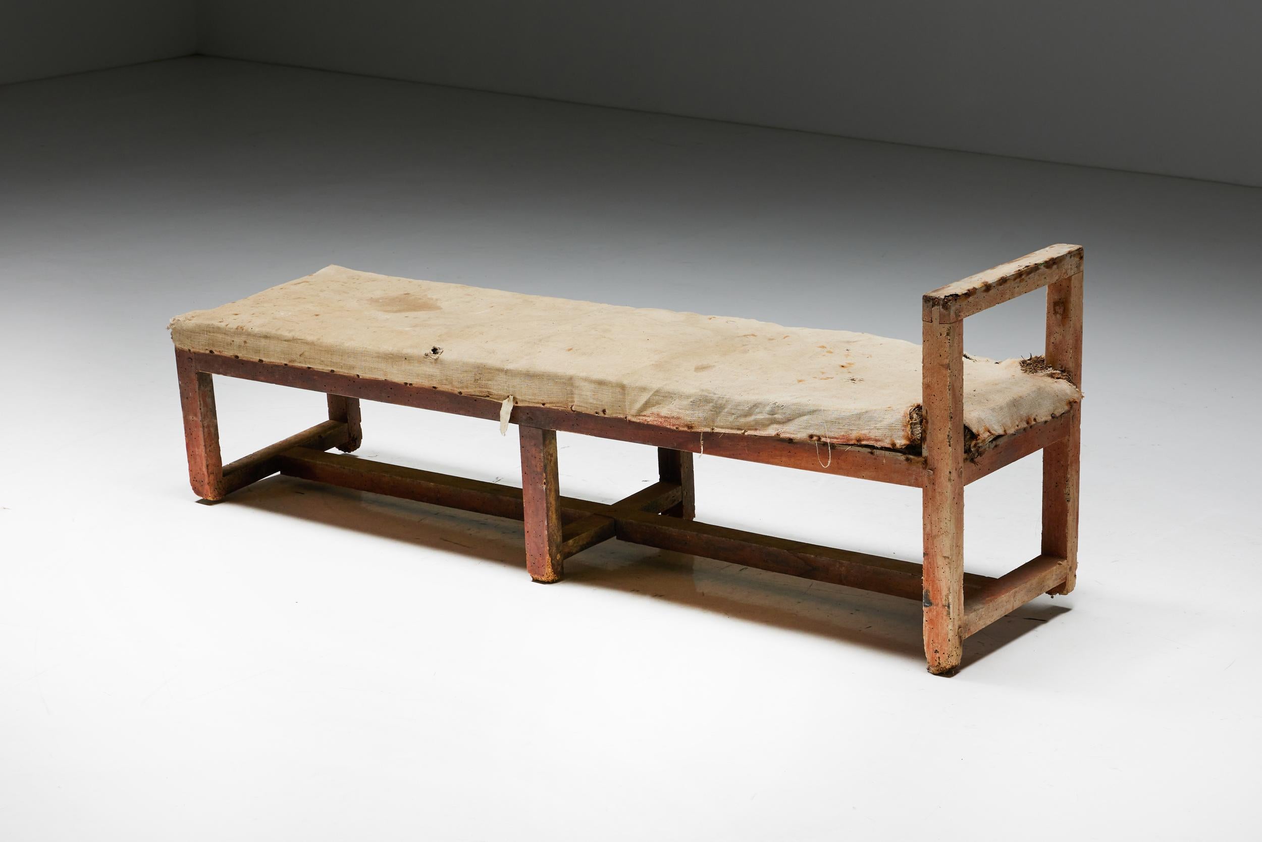 Pair of Rustic Travail Populaire Benches, France, 19th Century For Sale 2