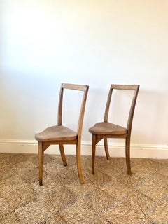 Pair of Rustic Vernacular Elm Chairs, c.1930–1950