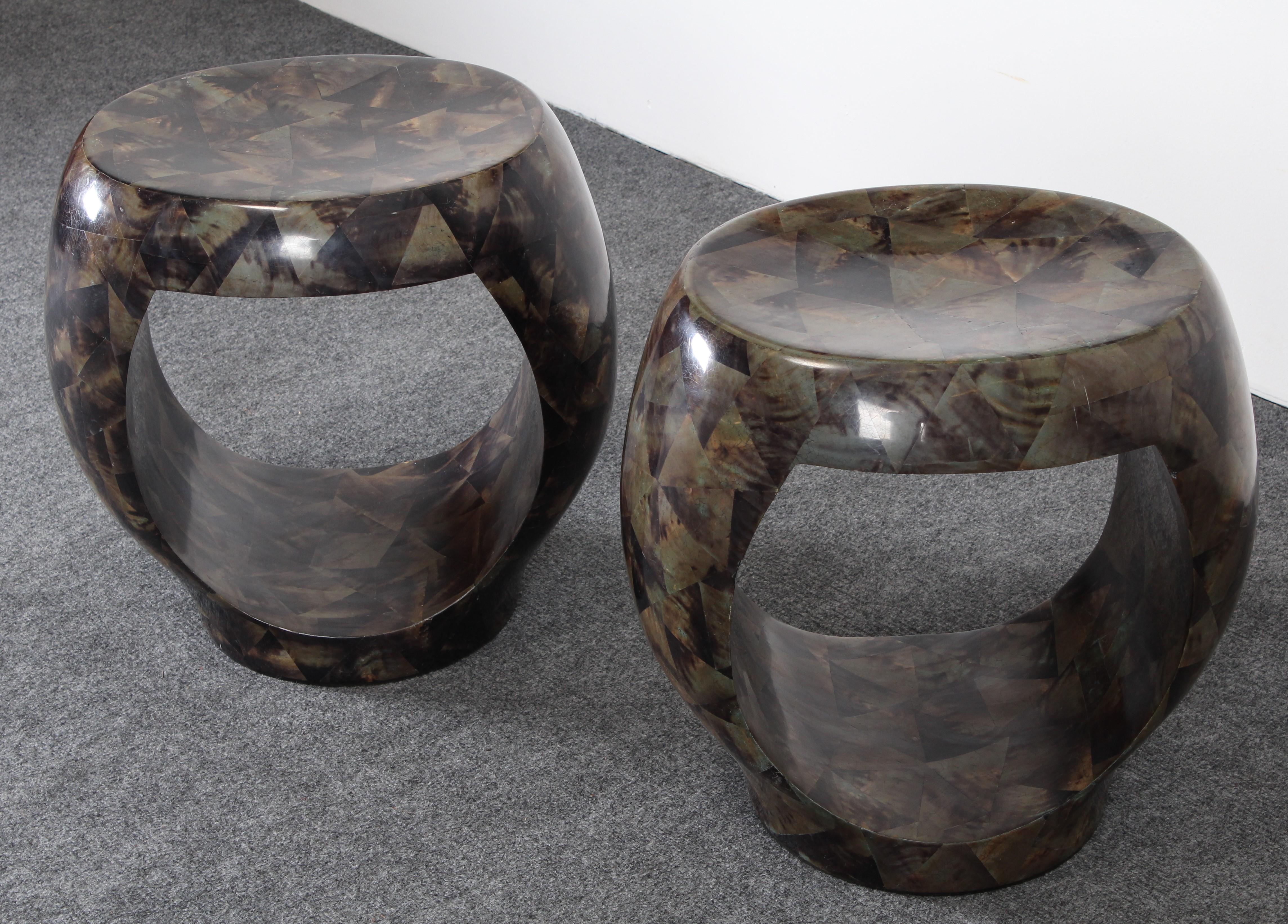 Late 20th Century Pair of R&Y Augousti Pen-Shell Benches, Paris, France, 1990s