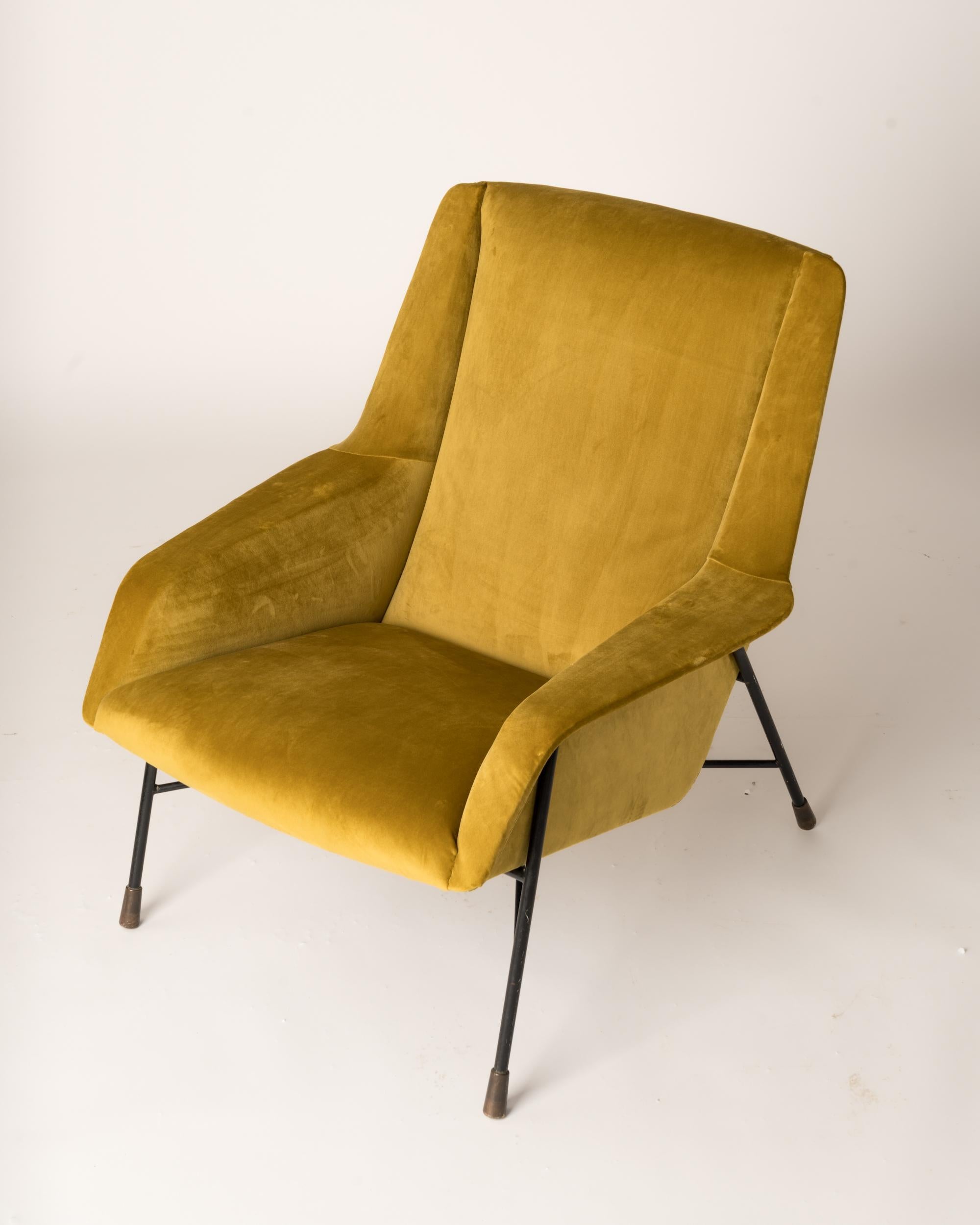 Mid-20th Century Pair of S12 Armchairs by Alfred Hendrickx for Belform, Belgium, 1958