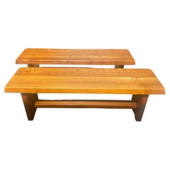 Pair of S14 Benches by Pierre Chapo - circa 1970