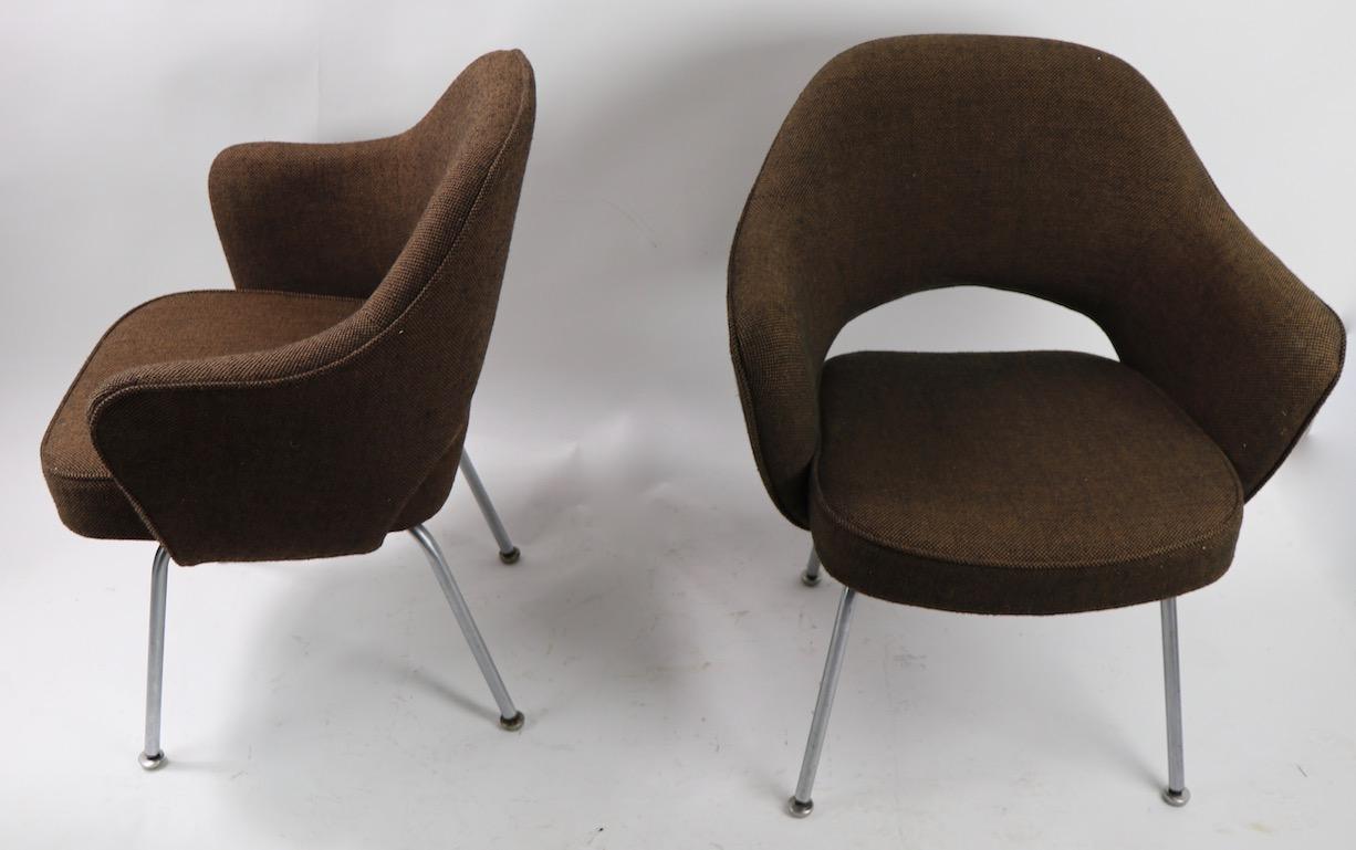 American Pair of Saarinen for Knoll Executive Chairs for IBM