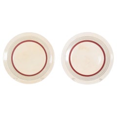 Pair of Sacavém Earthenware Plates, Portugal