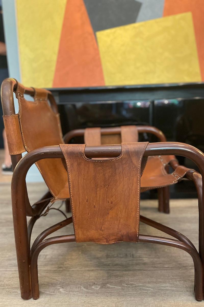 Paire de fauteuils Safari par Tito Agnoli en vente 1
