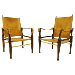 Pair of Safari Chairs by Wilhelm Kienzle for Wohnbedarf, 1950s