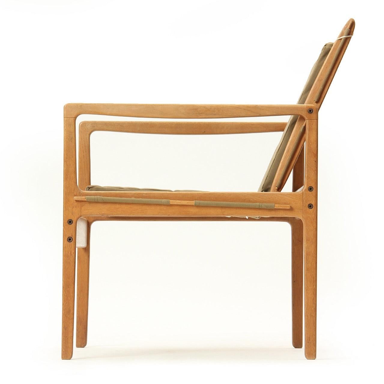 Paar Safari-Stühle von Ole Wanscher für PJ Furniture im Zustand „Relativ gut“ im Angebot in Sagaponack, NY