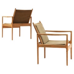 Pair of Safari Chairs by Ole Wanscher for PJ Furniture
