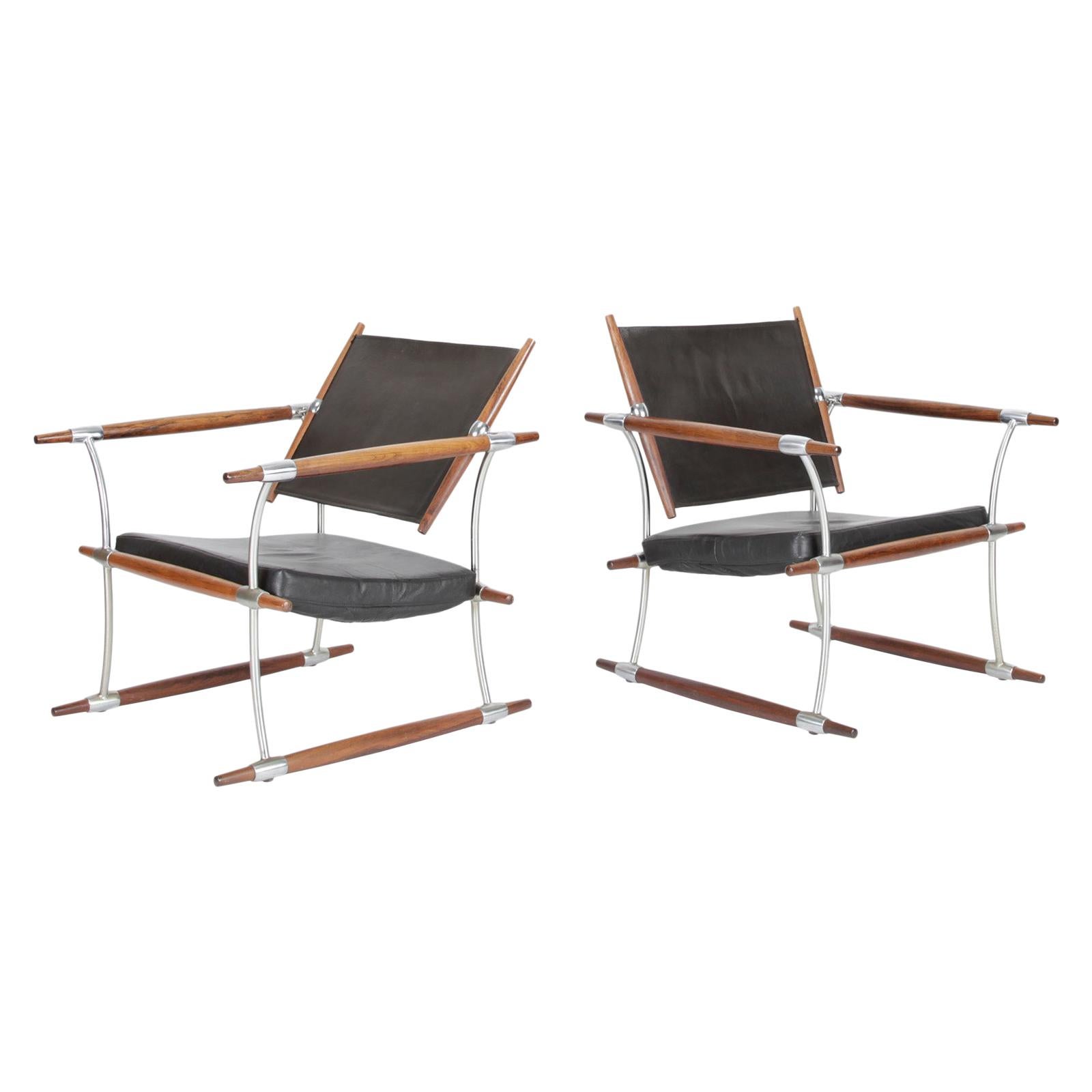 Pair of Safari Chairs in Rosewood by Jens Quistgaard