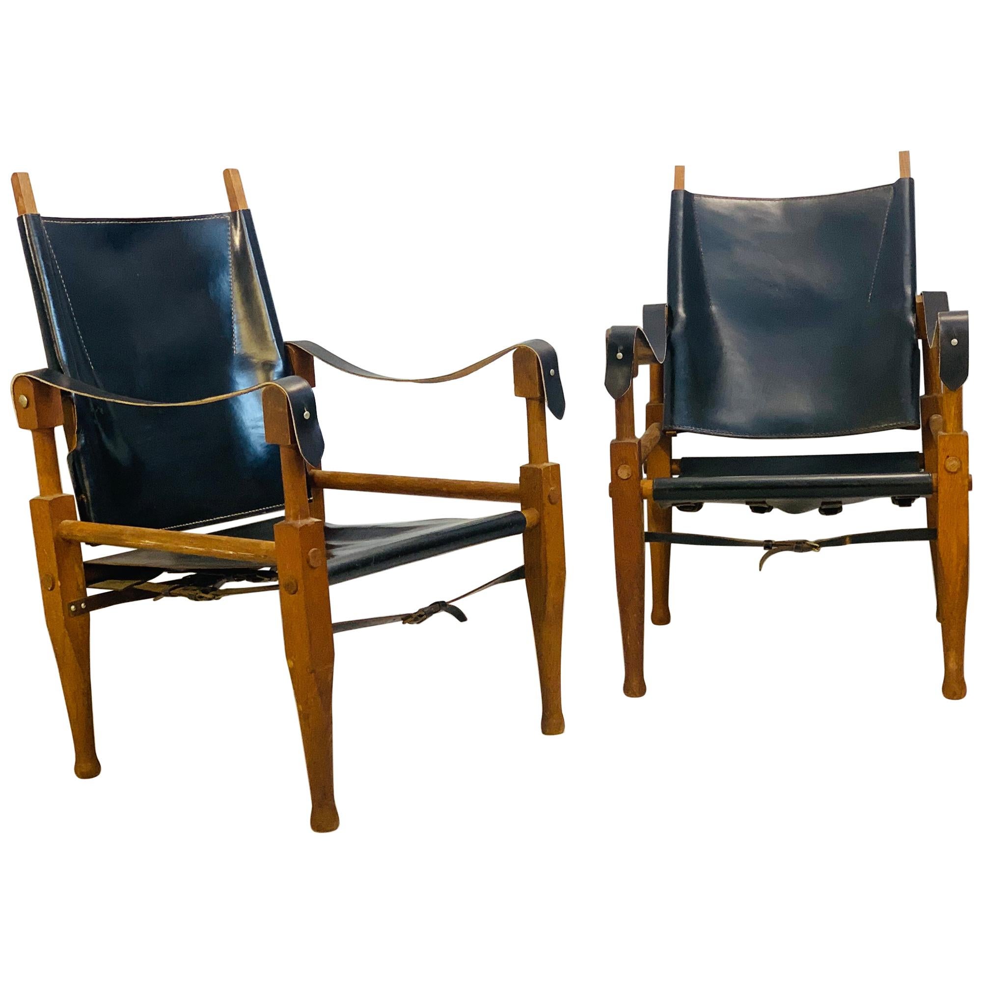 Pair of Safari Chairs For Sale at 1stDibs