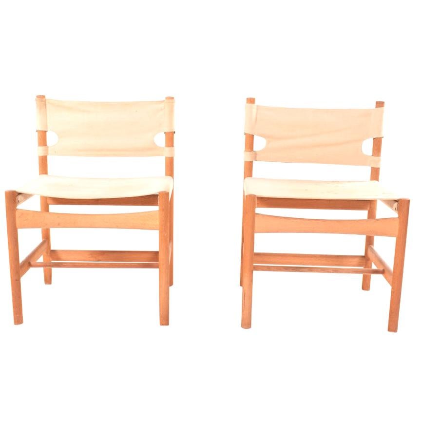 Pair of Safari Chairs, Model 3251 by Børge Mogensen