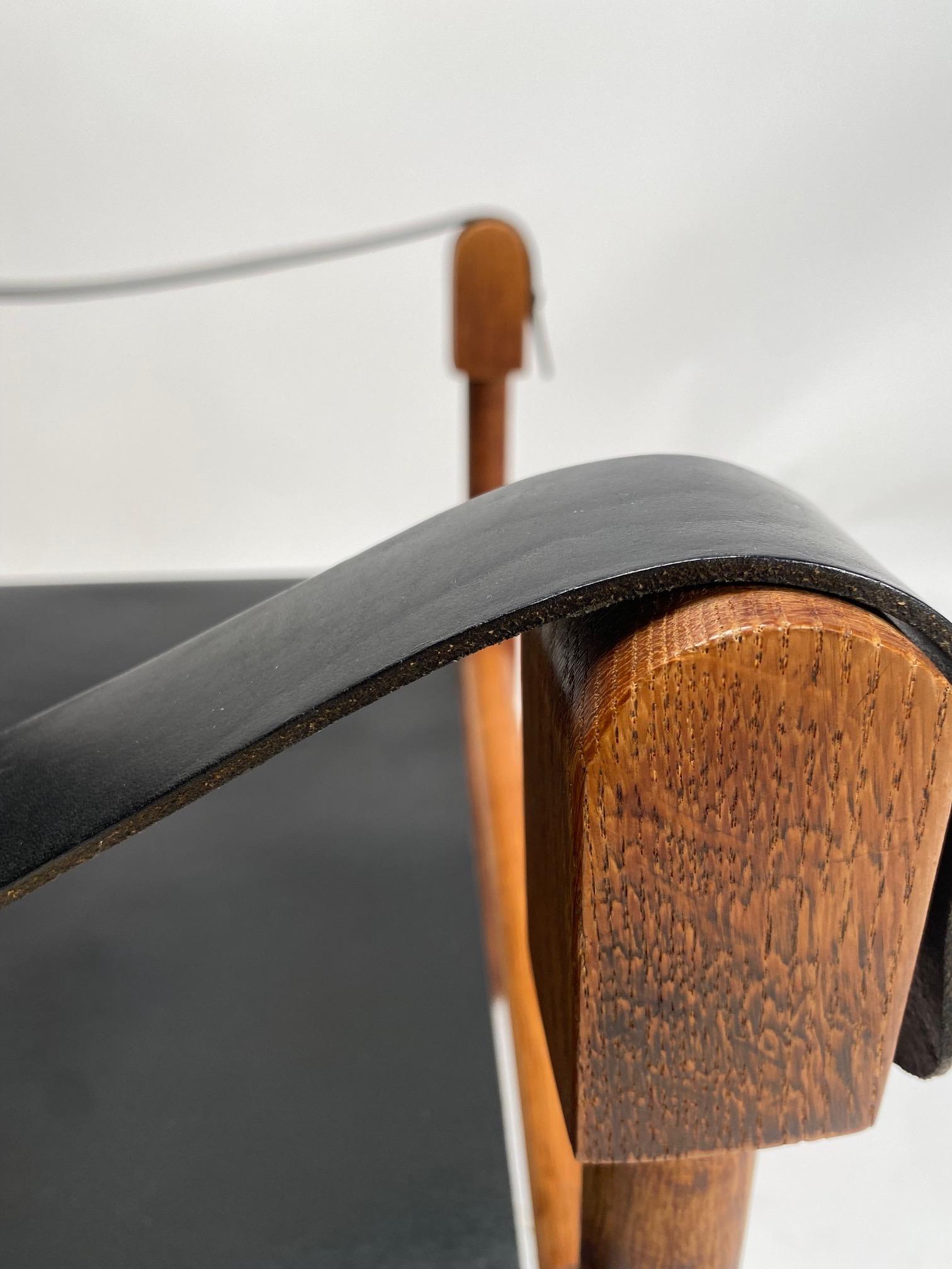 Pair of Safari Lounge chairs by Kaare Klint, Rasmussen, Denmark For Sale 4
