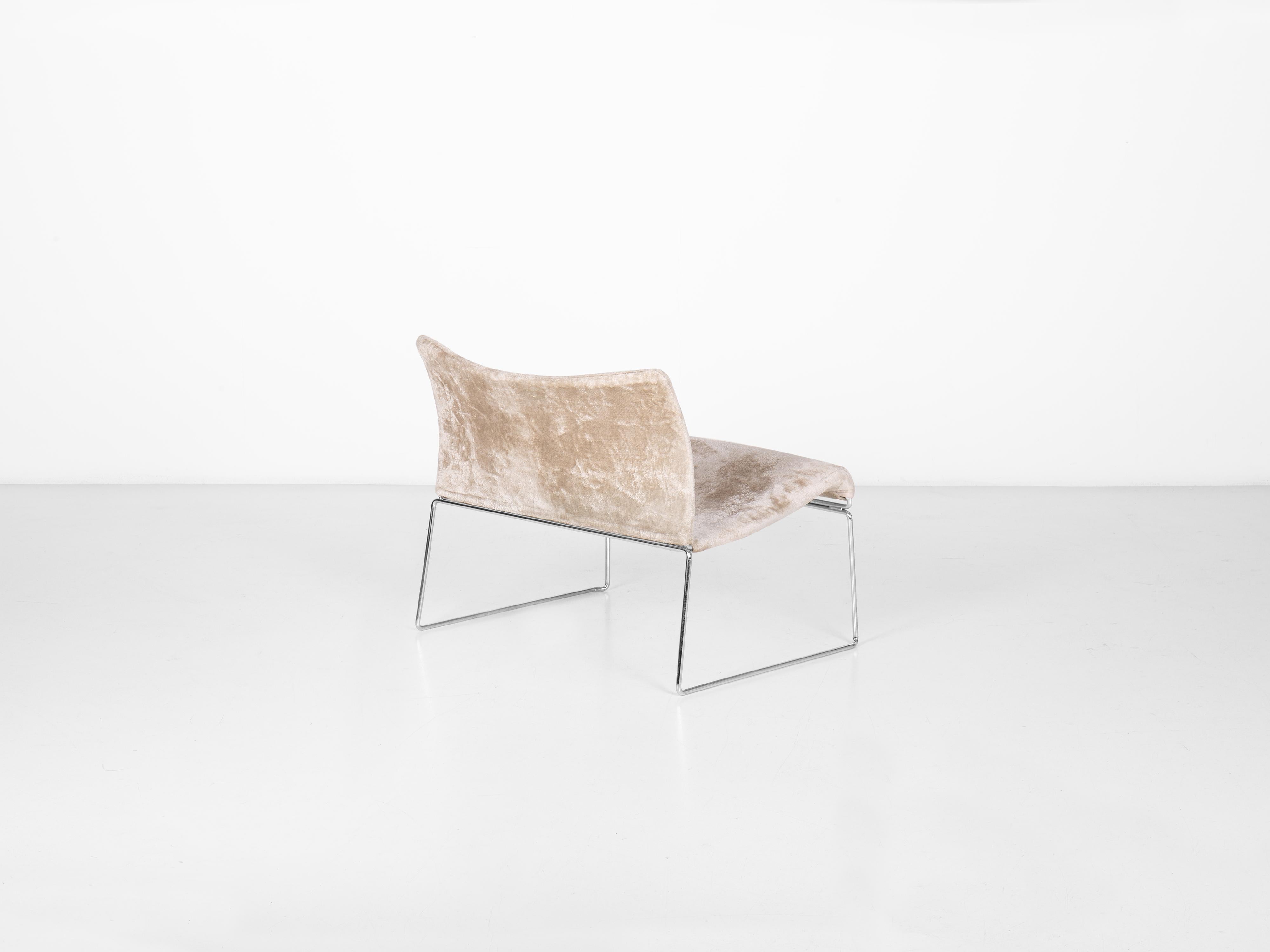 Acciaio Coppia di poltrone Saghi di Kazuhide Takahama per Simon, 1970 in vendita