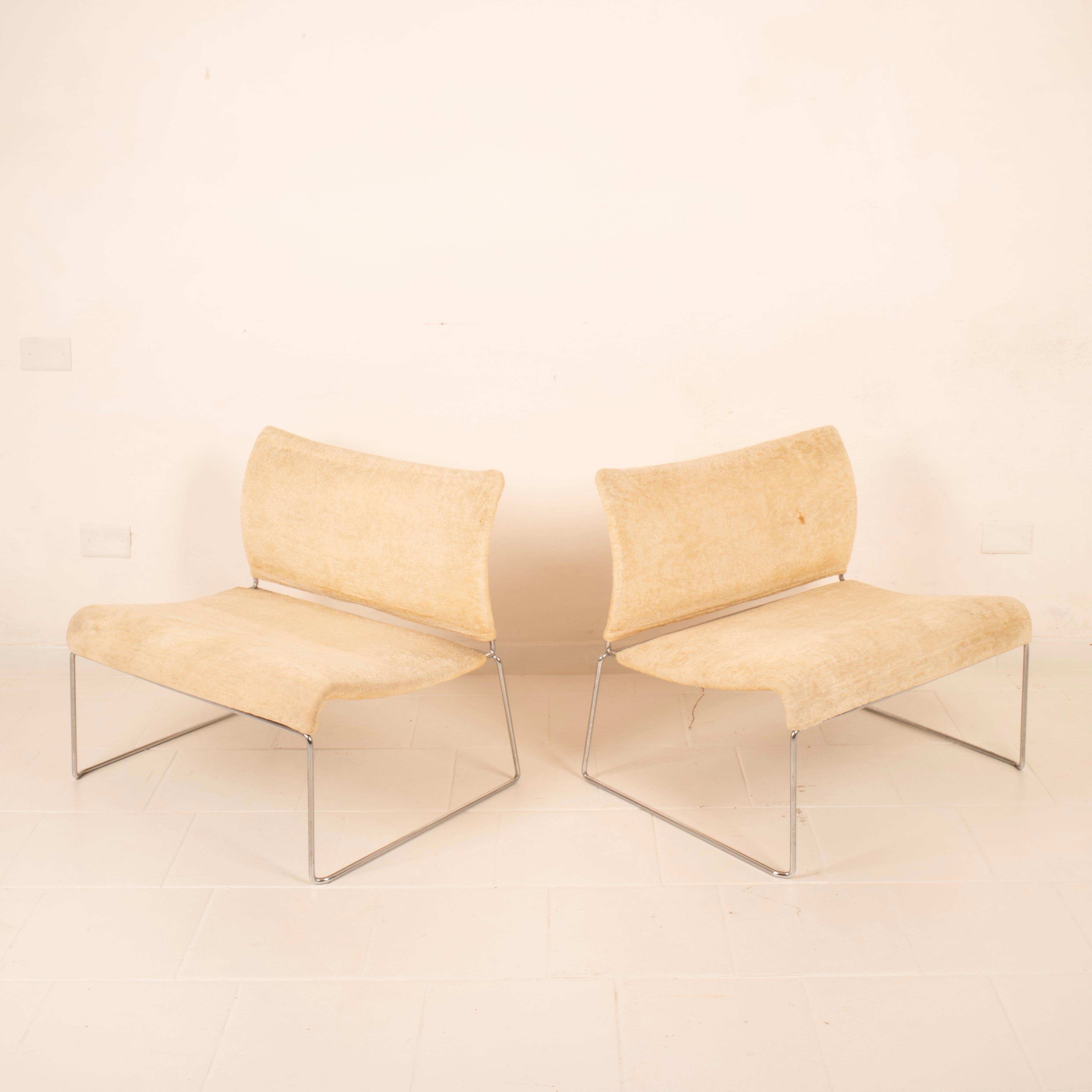 Italian Pair of Saghi Armchairs by Kazuhide Takahama for Simon – 1970s in vendita