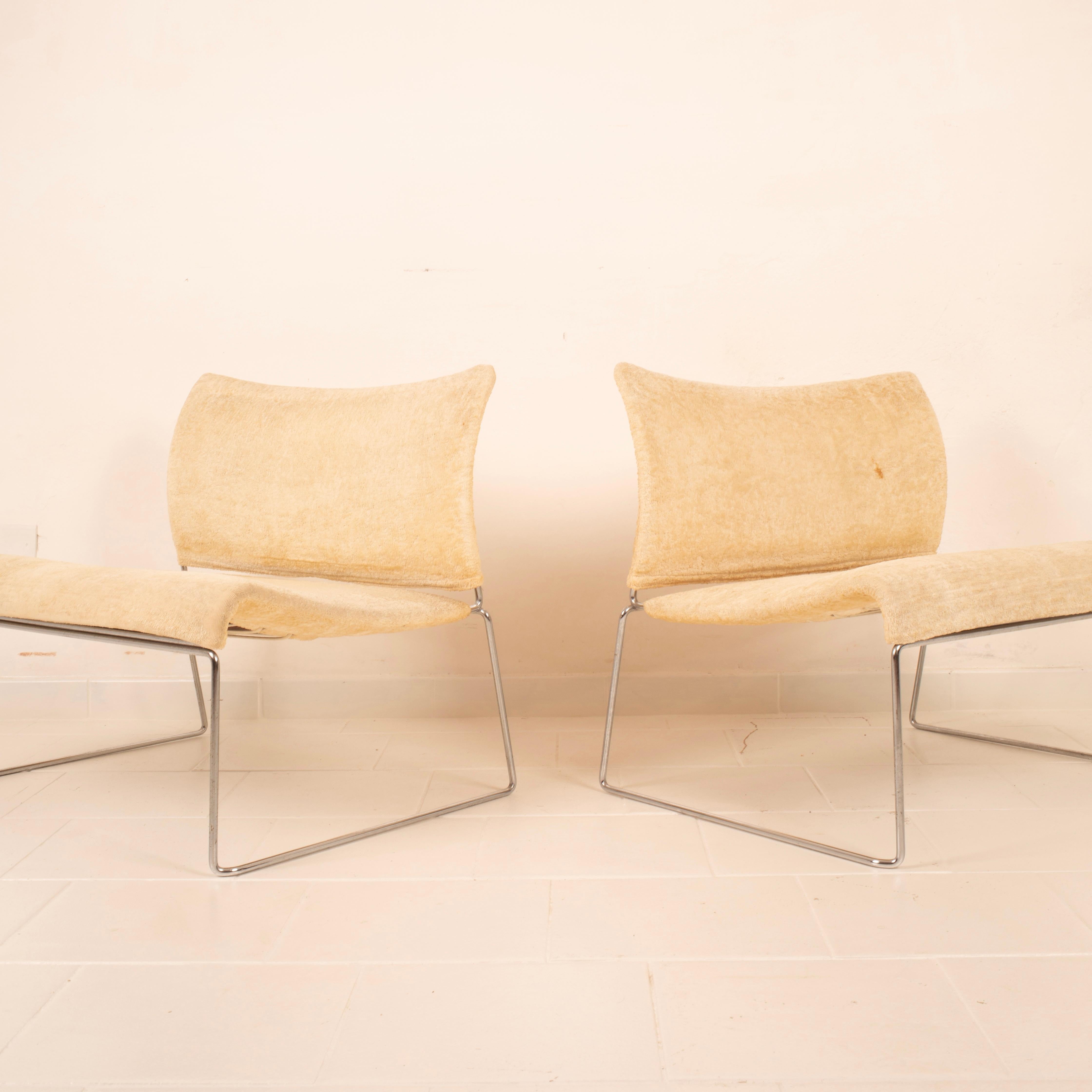 Late 20th Century Pair of Saghi Armchairs by Kazuhide Takahama for Simon – 1970s in vendita