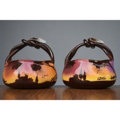 Paire de pots Saint Jean du désert signés Berty