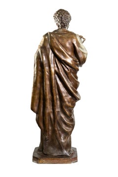 Paire de Saints Peter et Paul en bronze, 151 cm de haut