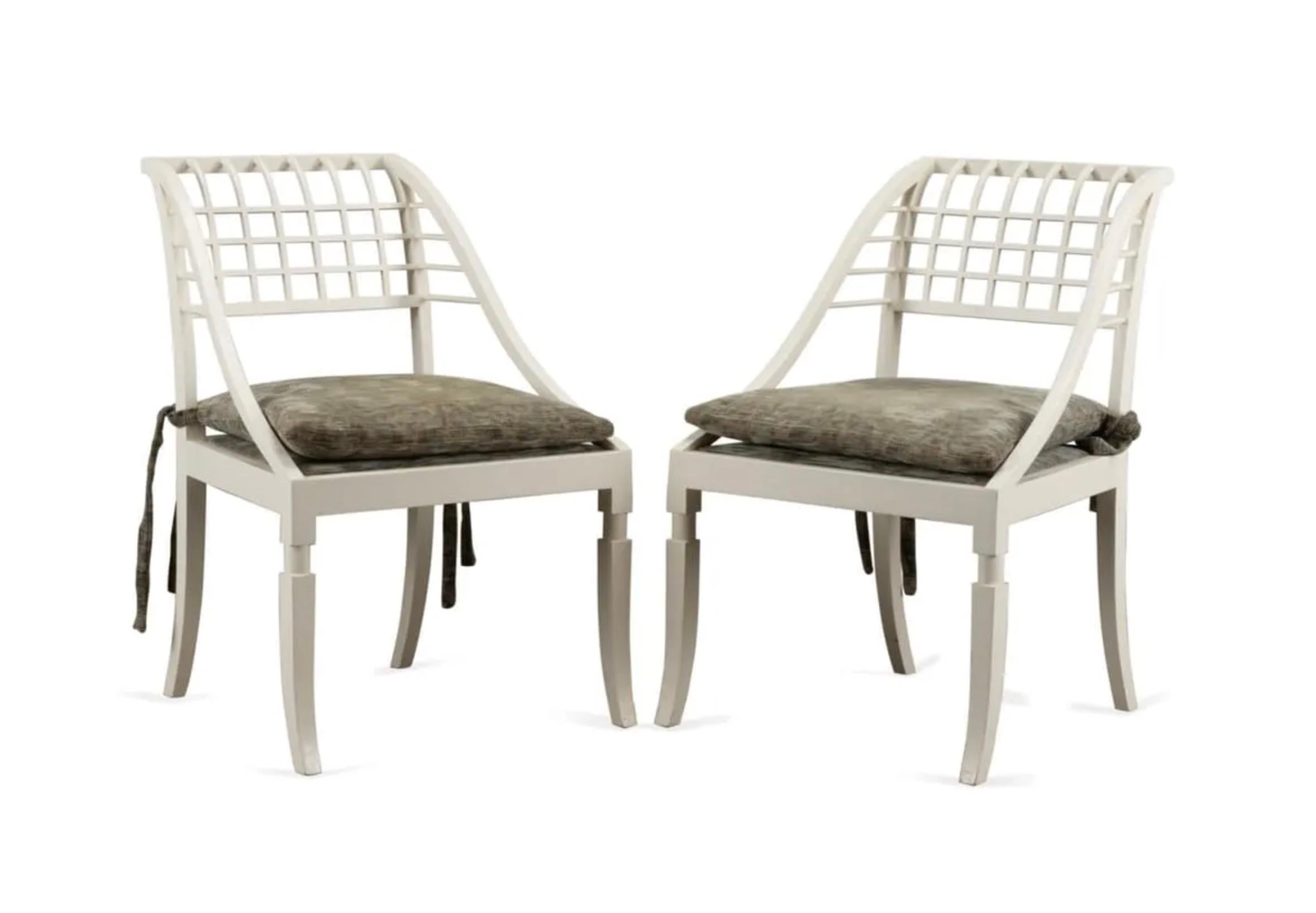 Paire de meubles John Saladino/Saladino Furniture Inc.  (Américain), fauteuils 