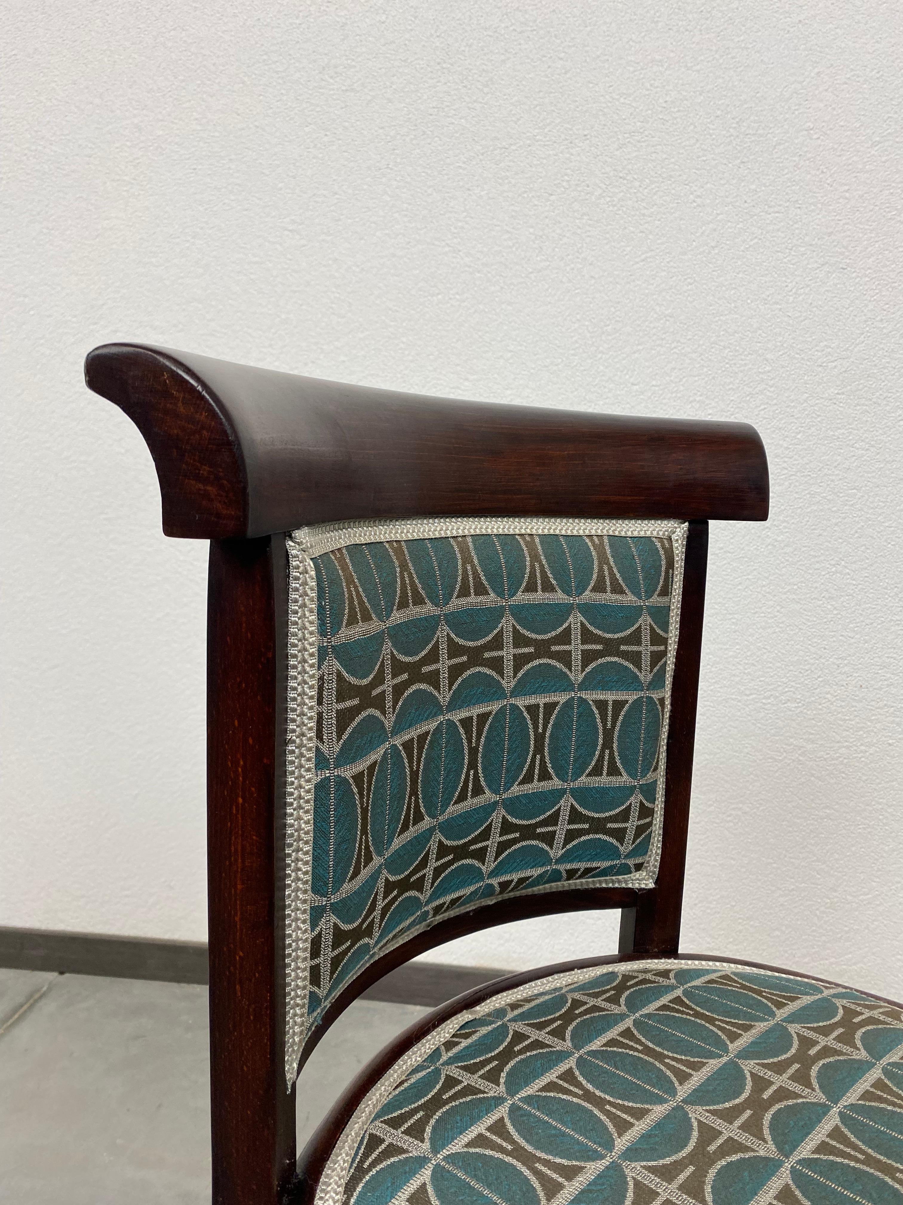 Pair of Salon Chair No.423 by Josef Hoffmann for J&J Kohn In Excellent Condition For Sale In Banská Štiavnica, SK