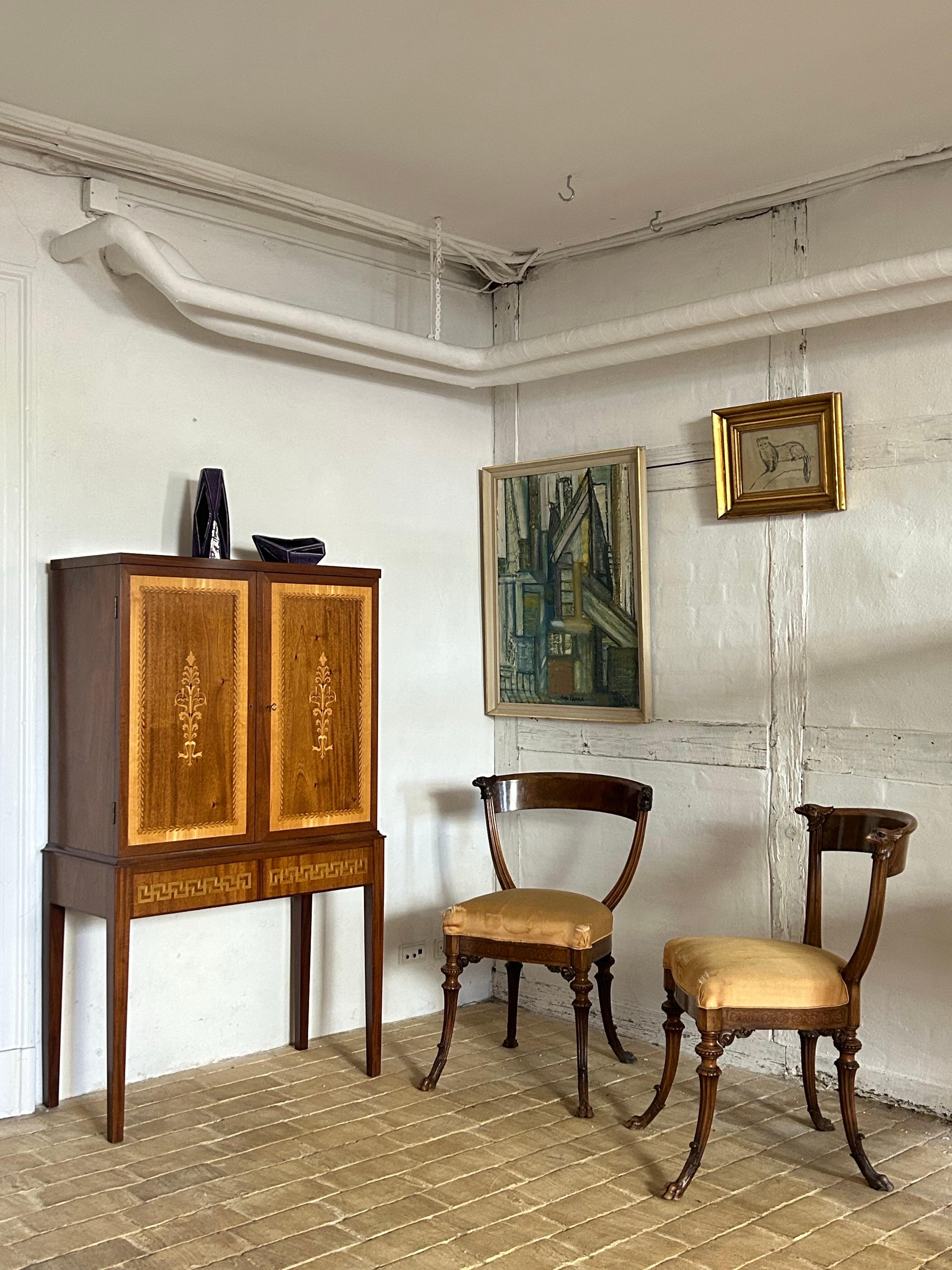 Pair of Salon Chairs by Architect Vilhelm Dahlerup Denmark, c. 1870–1890 For Sale 1