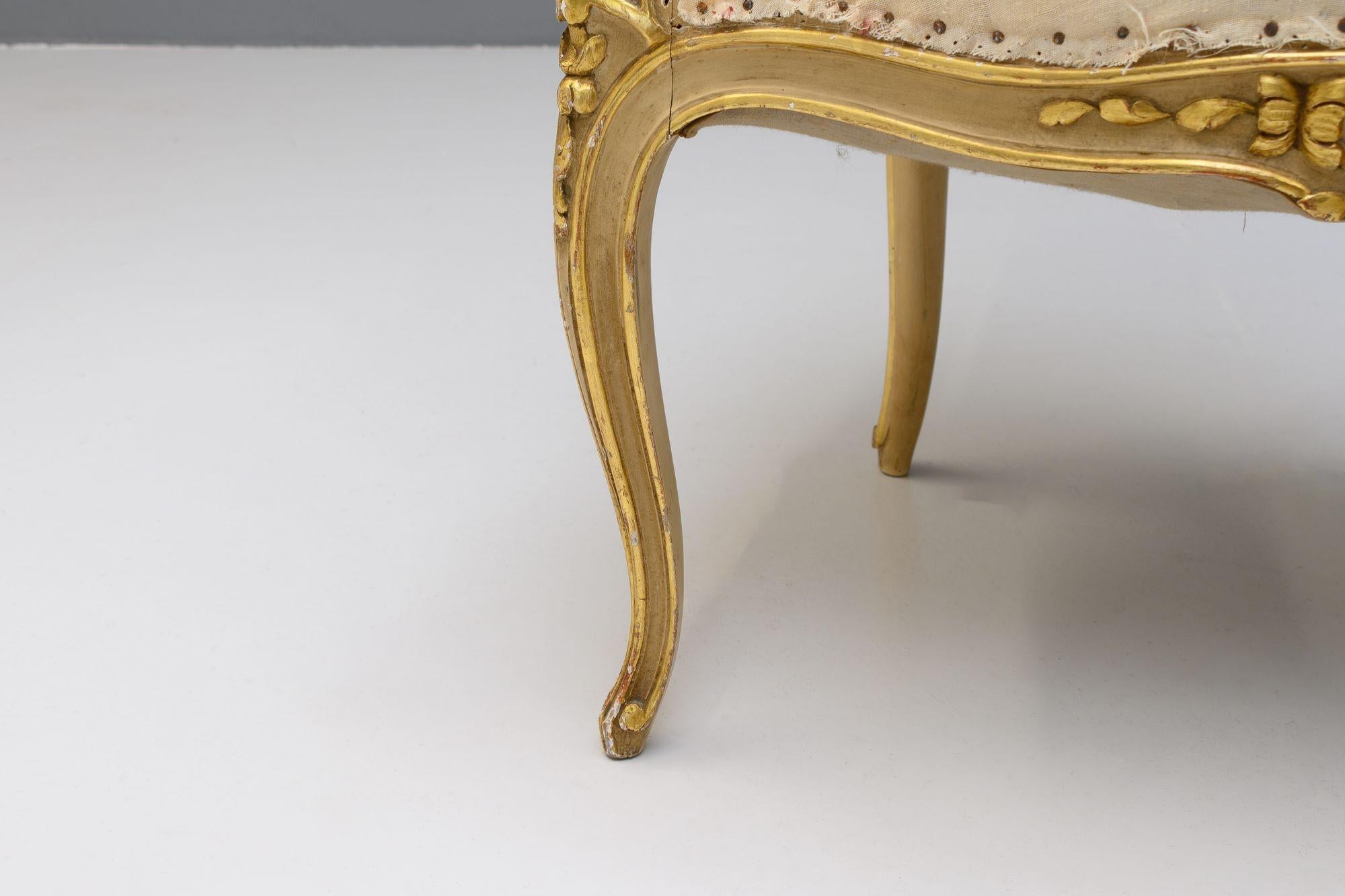 Late 19th Century Pair of Salon Chairs For Sale