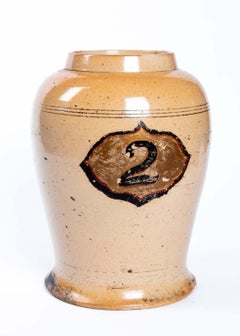 Pair of Salt Glazer Pottery Jars