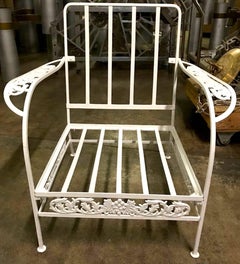 Pair of Salterini "Grape Vine" Lounge Chair Frames in White