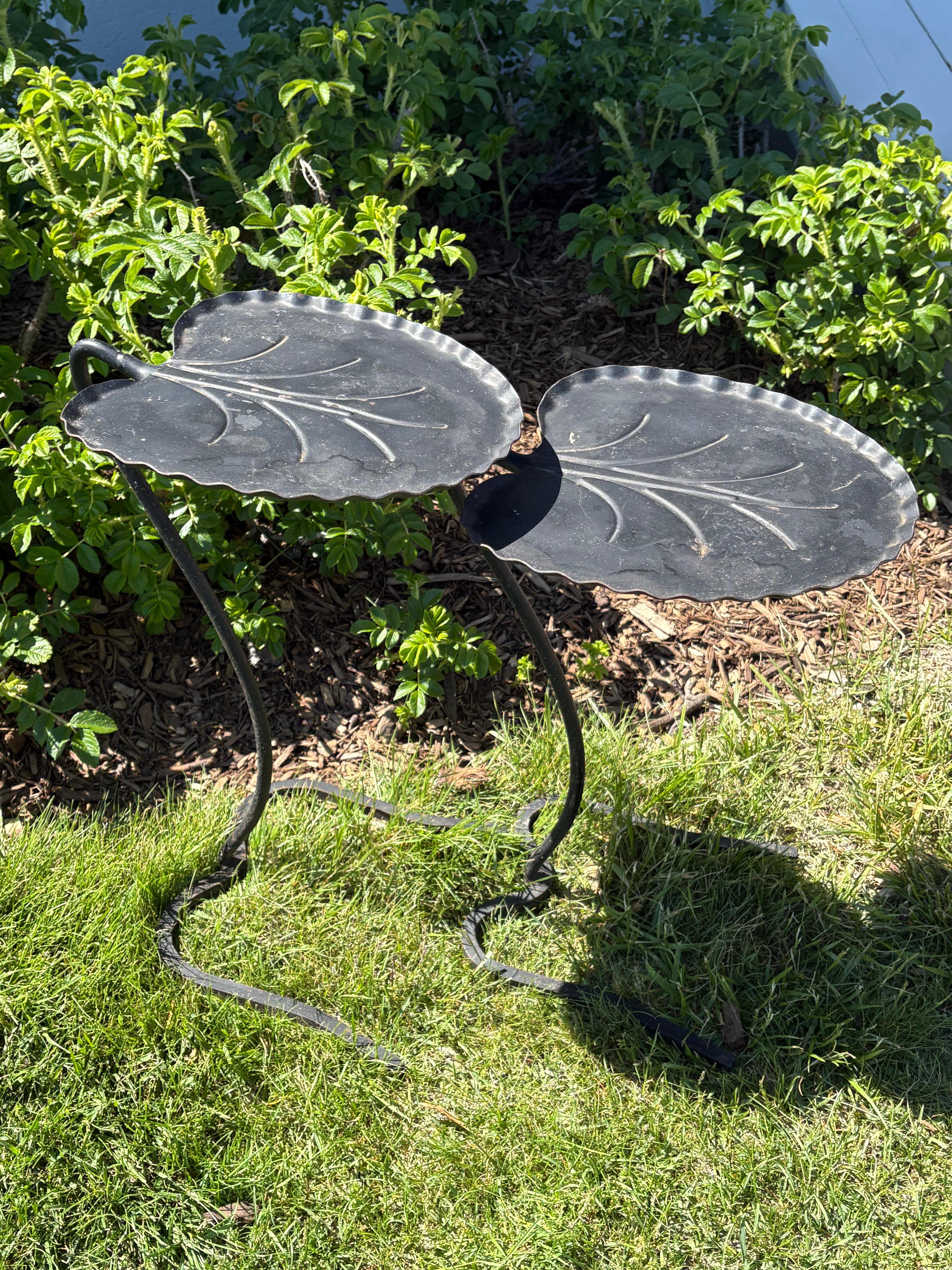Pair of Salterini Lily Pad Nesting Side Tables designed by John Salterini 1960s 5