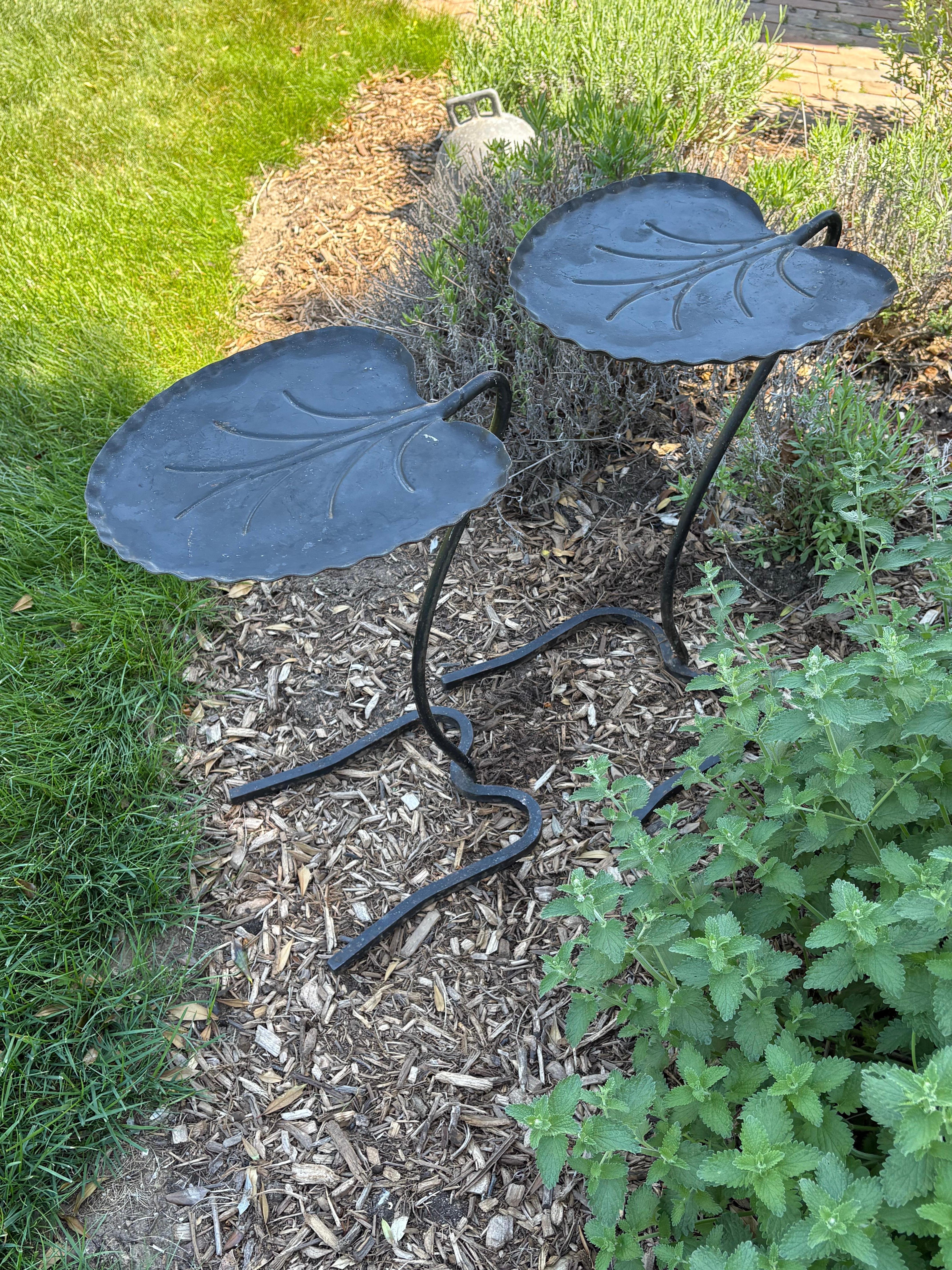 Pair of Salterini Lily Pad Nesting Side Tables designed by John Salterini 1960s 6