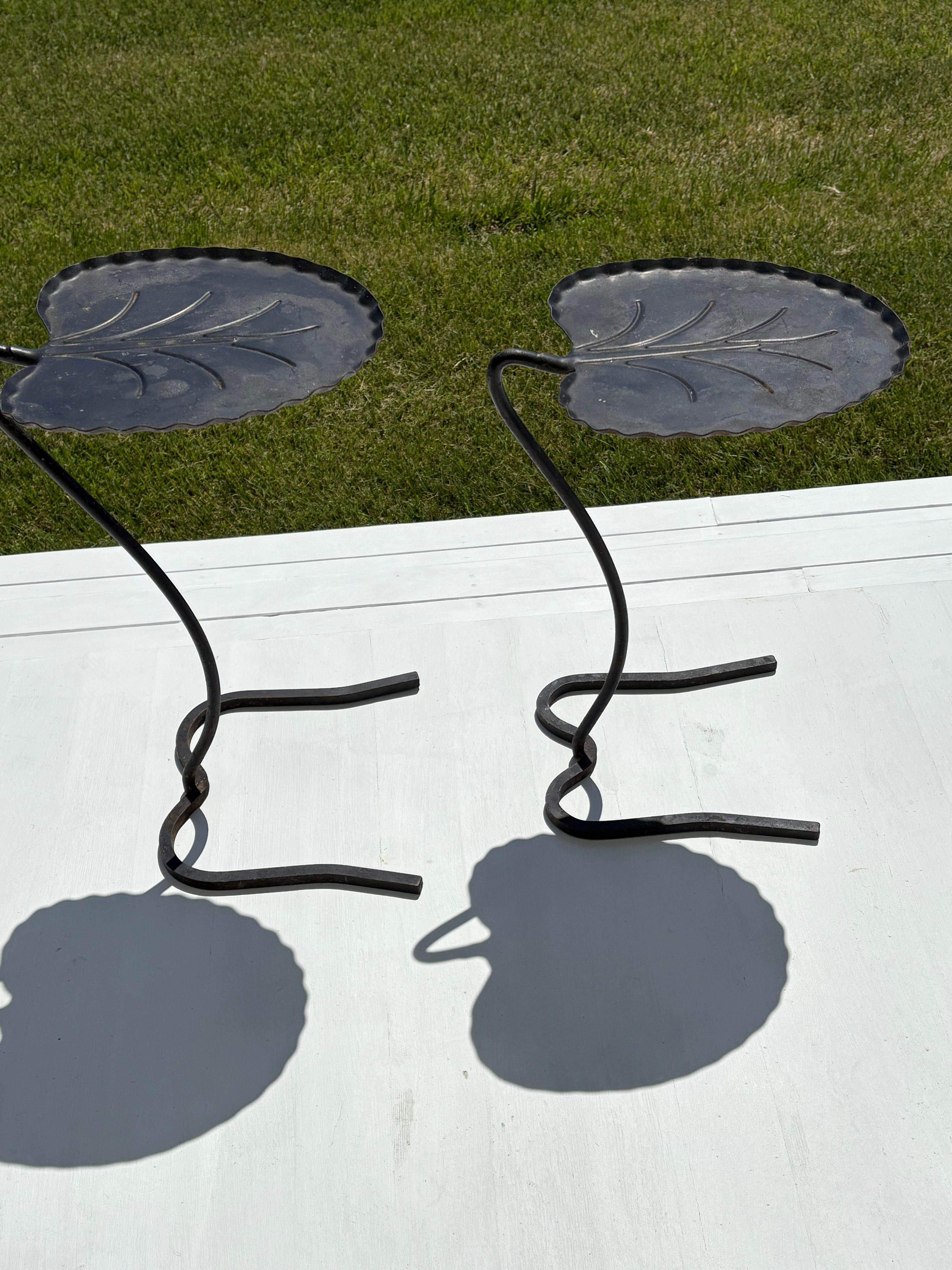 Pair of Salterini Lily Pad Nesting Side Tables designed by John Salterini 1960s In Good Condition In New York, NY