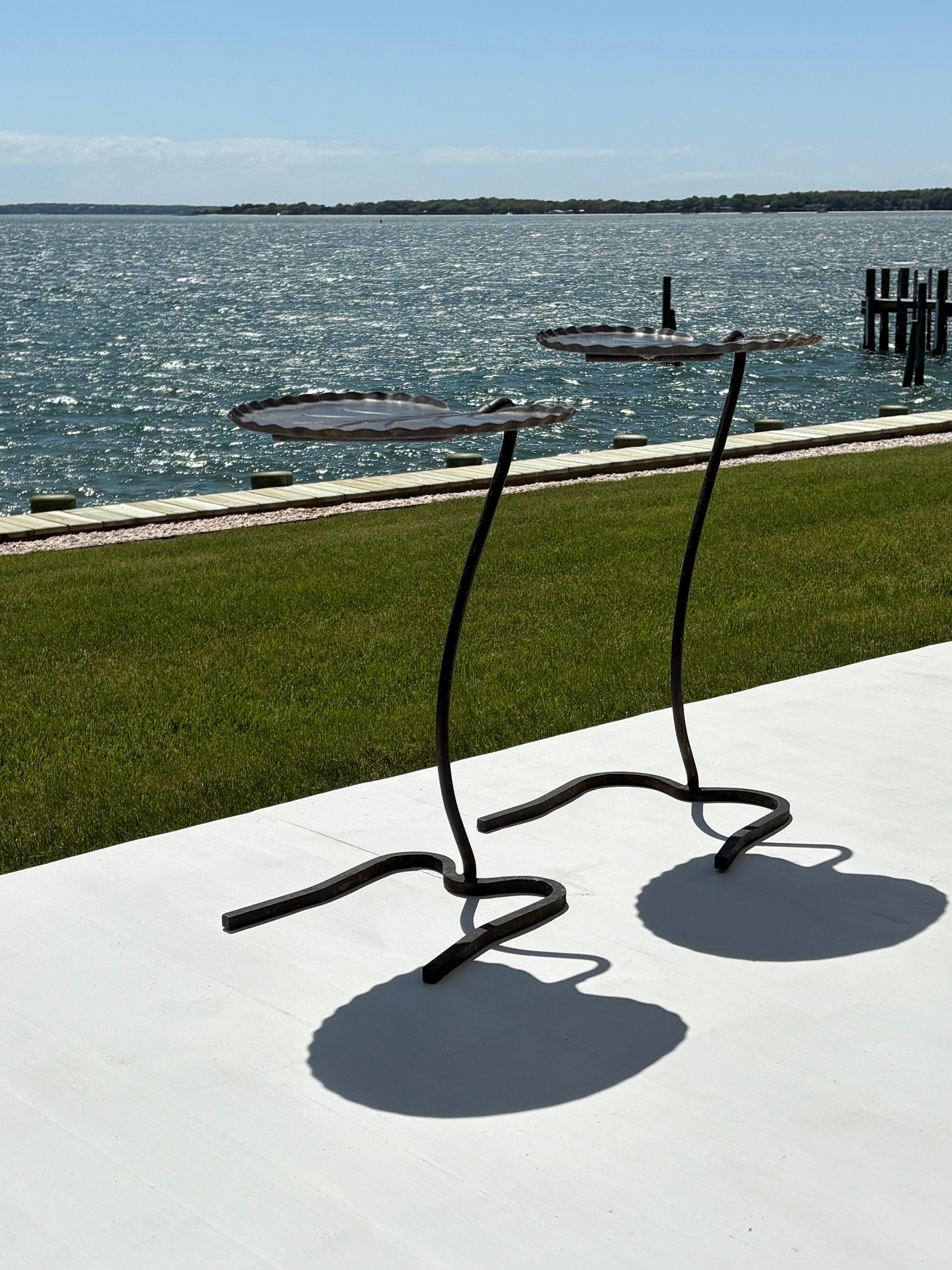 Pair of Salterini Lily Pad Nesting Side Tables designed by John Salterini 1960s 1