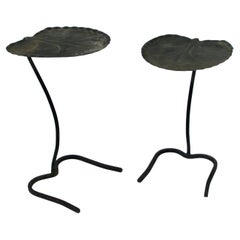 Pair of Salterini Lily pad petal nesting tables