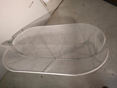 Pair of Salterini Mid Century Orange Slice Garden Settees Maurizio Tempestini