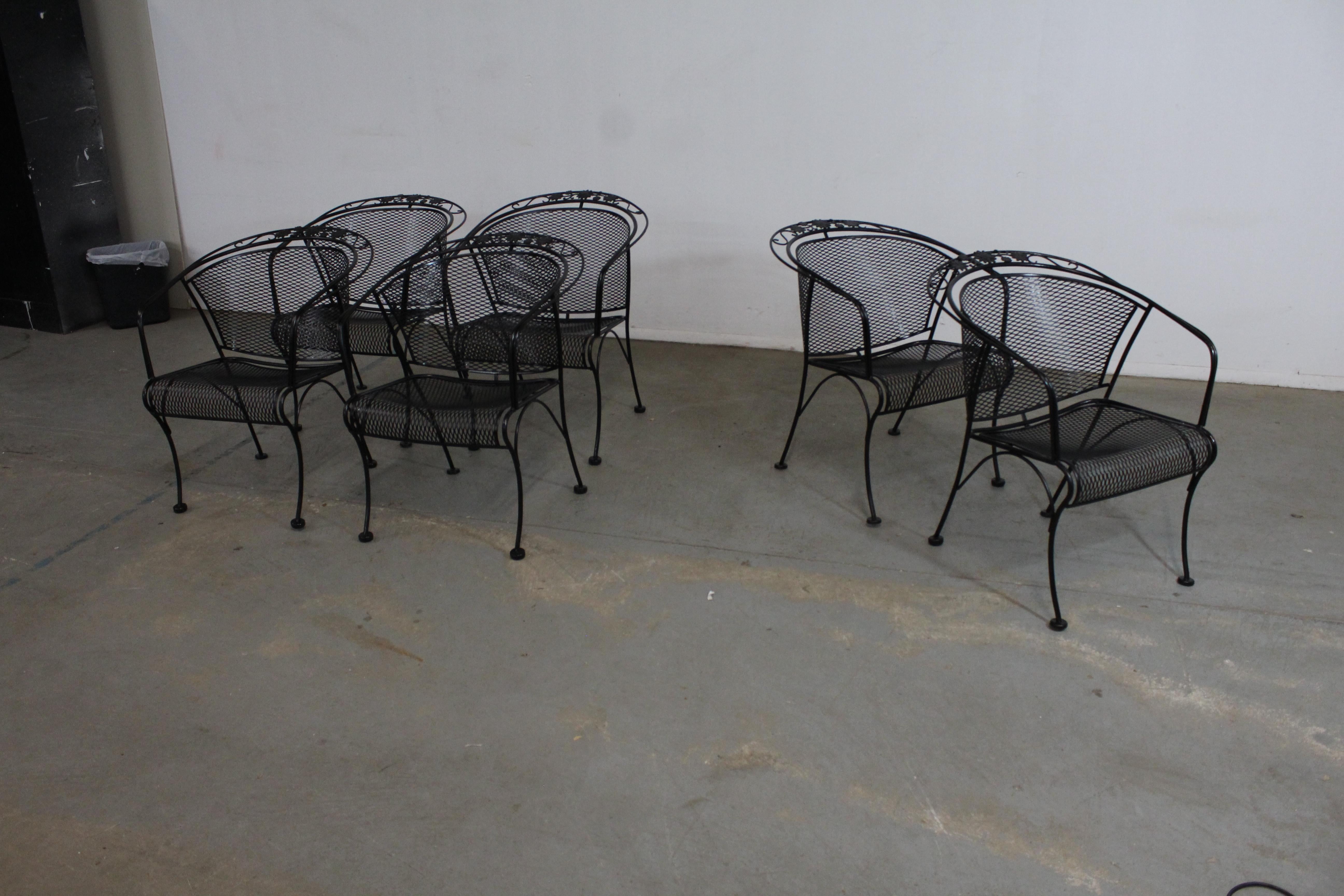 Salterini paire de fauteuils d'extérieur à dossier incurvé Salterini du milieu du siècle dernier en vente 10