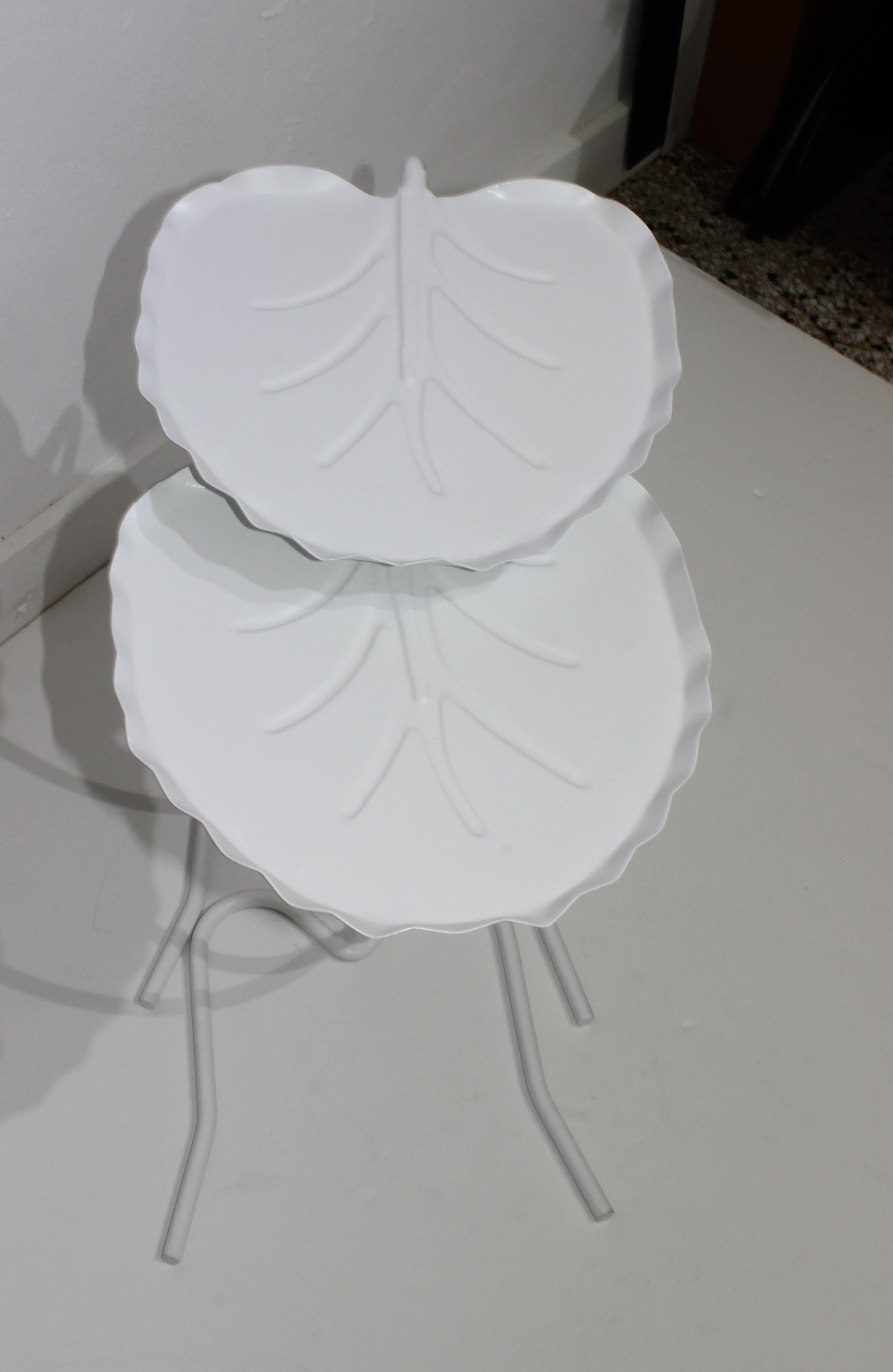 Two Piece Set of  Salterini Nesting Lily Pad Tables 5